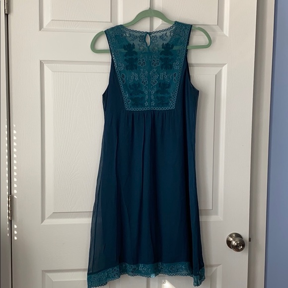 MINT by Jodi Arnold Green Silk Dress Size 8 - Picture 5 of 13